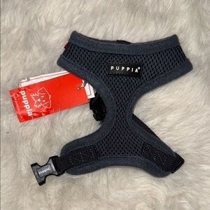 Puppia Charcoal Mesh Dog Harness XS